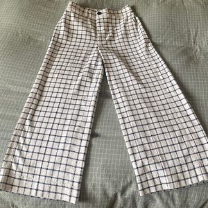 Madewell High waisted Emma Pant. Super cute check like pattern.